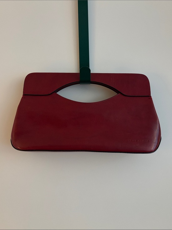 Wilsons Leather Handbags - WILSONS LEATHER Pelle Series Red Leather Top-Handle Mini Bag Magnet Closure